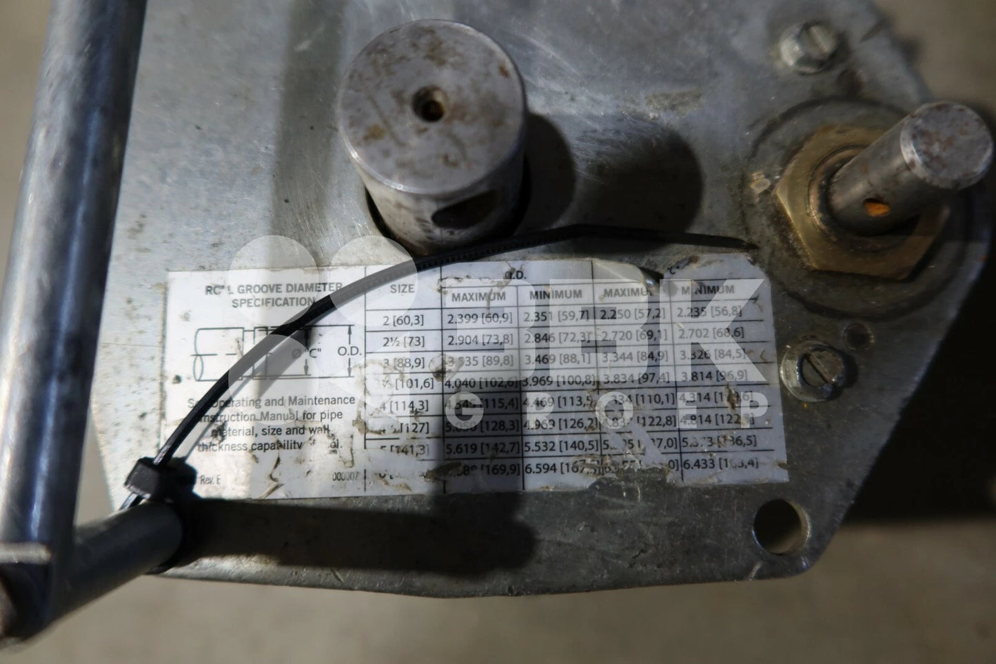 Vitaulic VE 26  von 2" bis 6" Rolle Groover Rollnutgerät