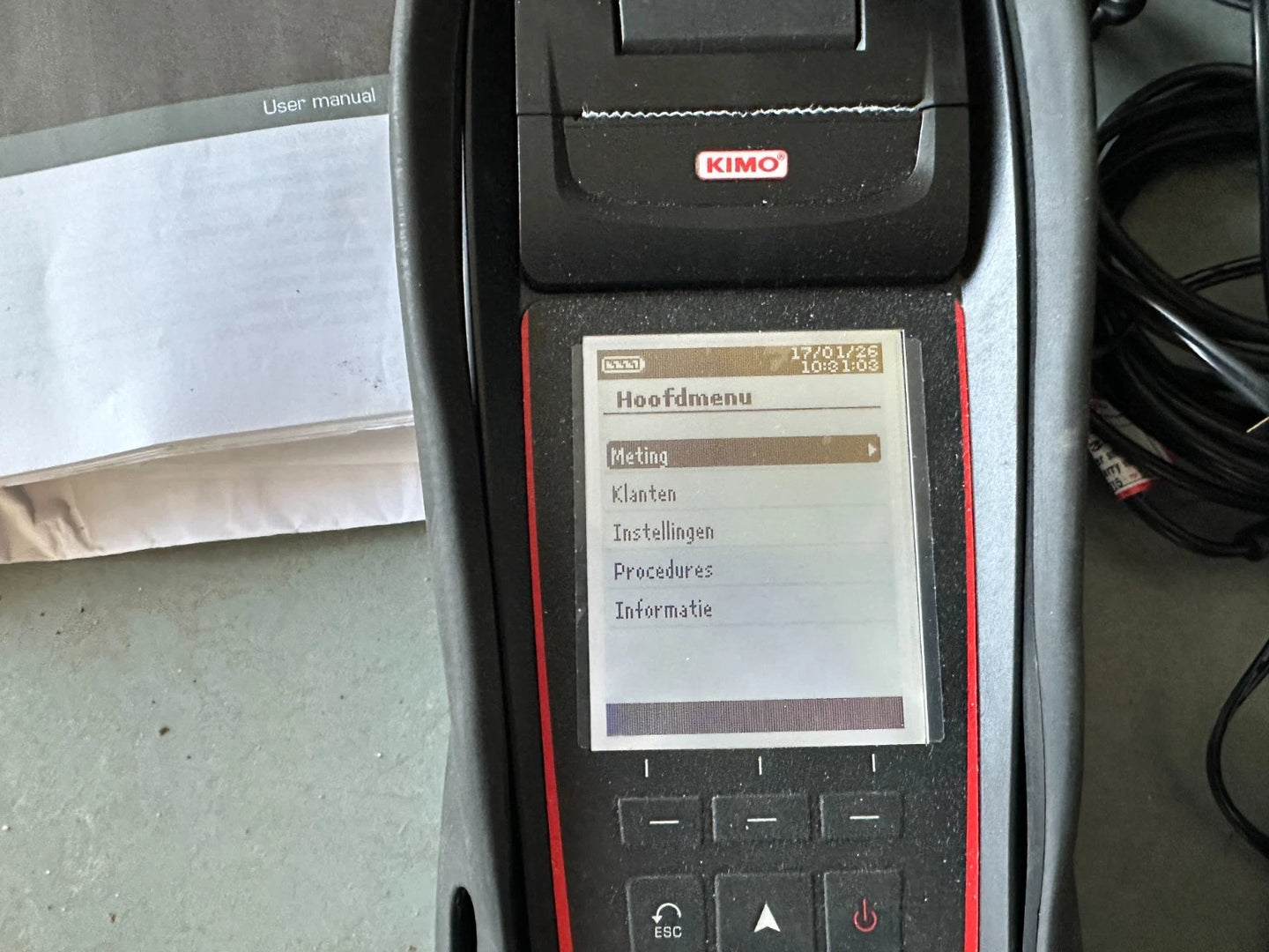 Exhaust gas analyzer KIMO KIGAZ 110 nr100