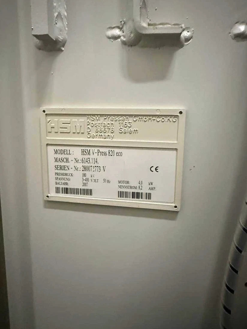 Ballenpresse Abfallpresse Müllpresse HSM V-PRESS 820 eco