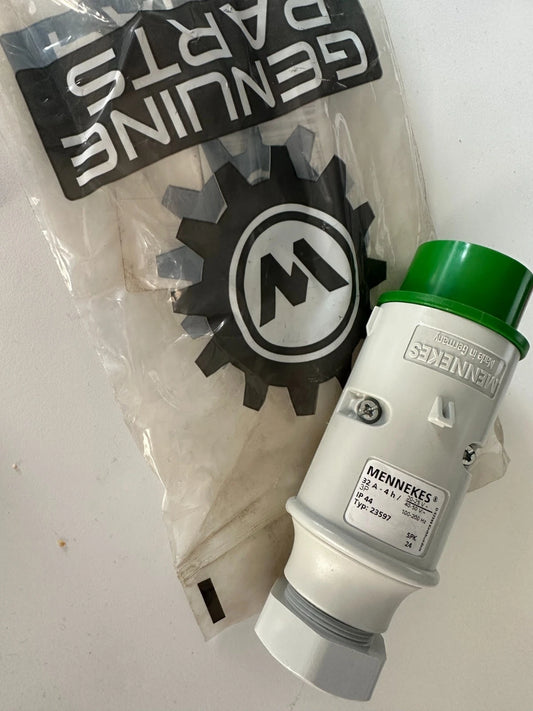 1x CEE Stecker grün 32A - 4H  Typ 23597 Betonrüttler Baugeräte