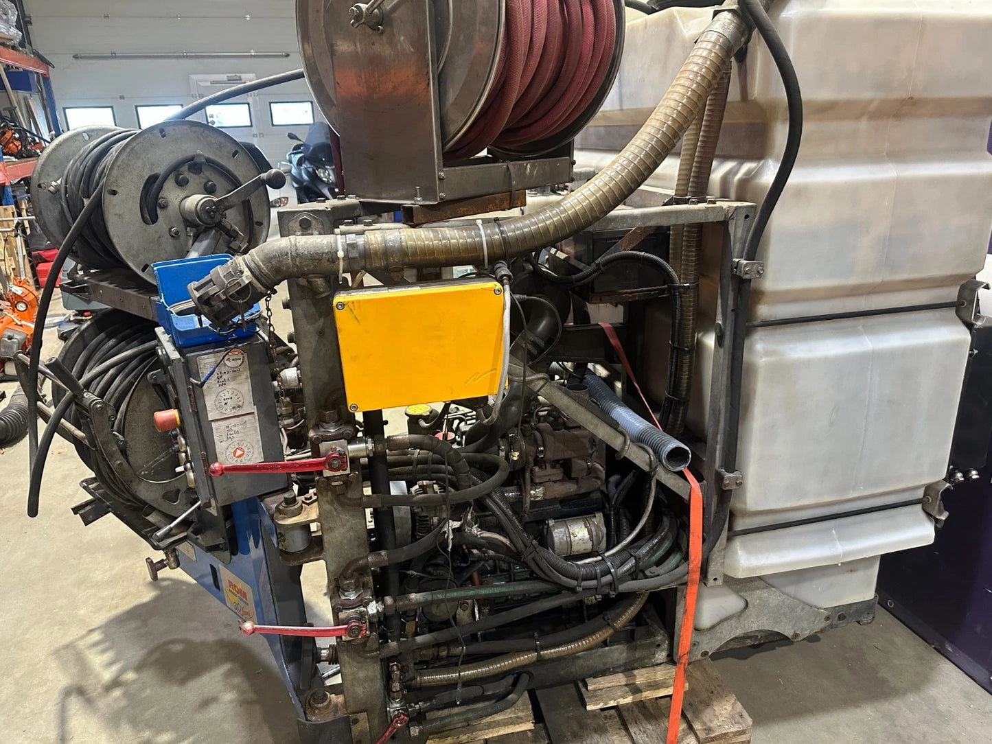 Rom Ecofit Rohrreinigungsmaschine 150bar-100l/m Einbaumaschine Funkfernbedienung