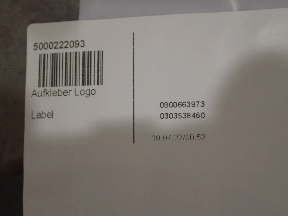 2x Original Wacker Aufkleber LOGO 160mmx470mm