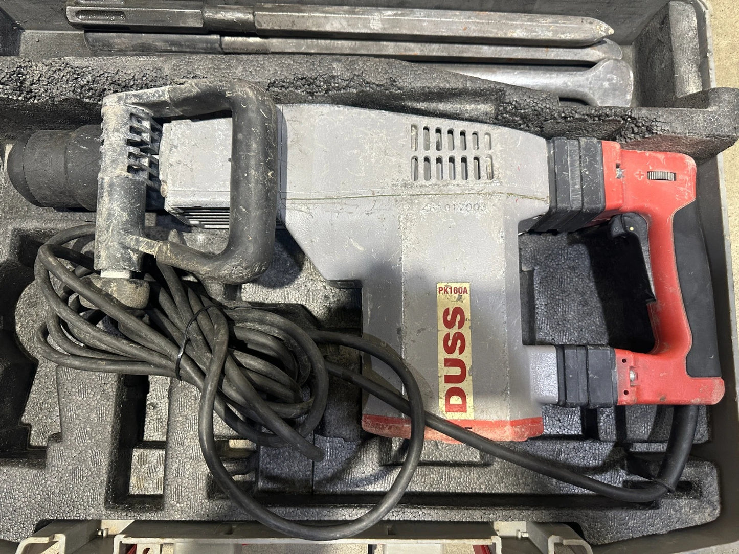 DUSS Abbruchhammer PK 160 A Set Meißelhammer 9,8kg - 6-Kant 1300 Watt