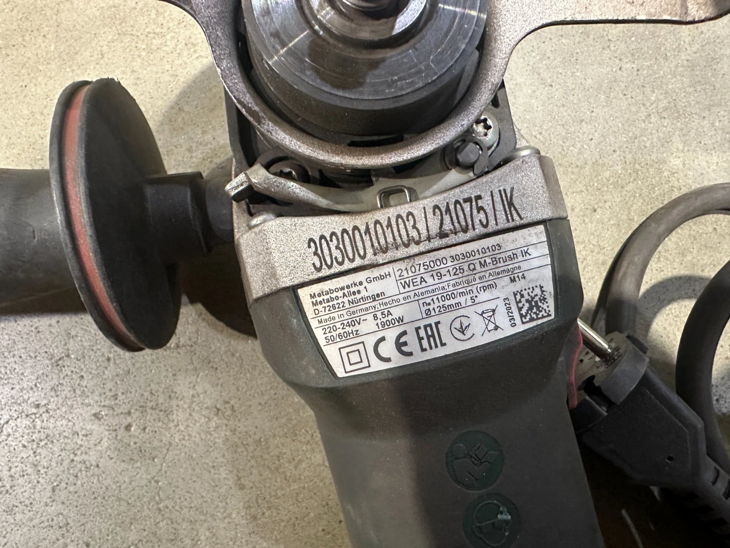 Metabo WEA 19-125 Q M-Brush IK Winkelschleifer  Nr.132