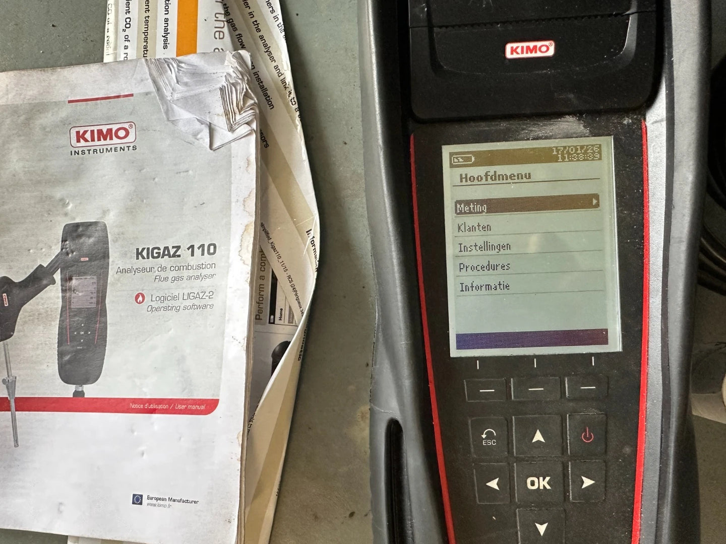 Exhaust gas analyzer KIMO KIGAZ 110 nr106