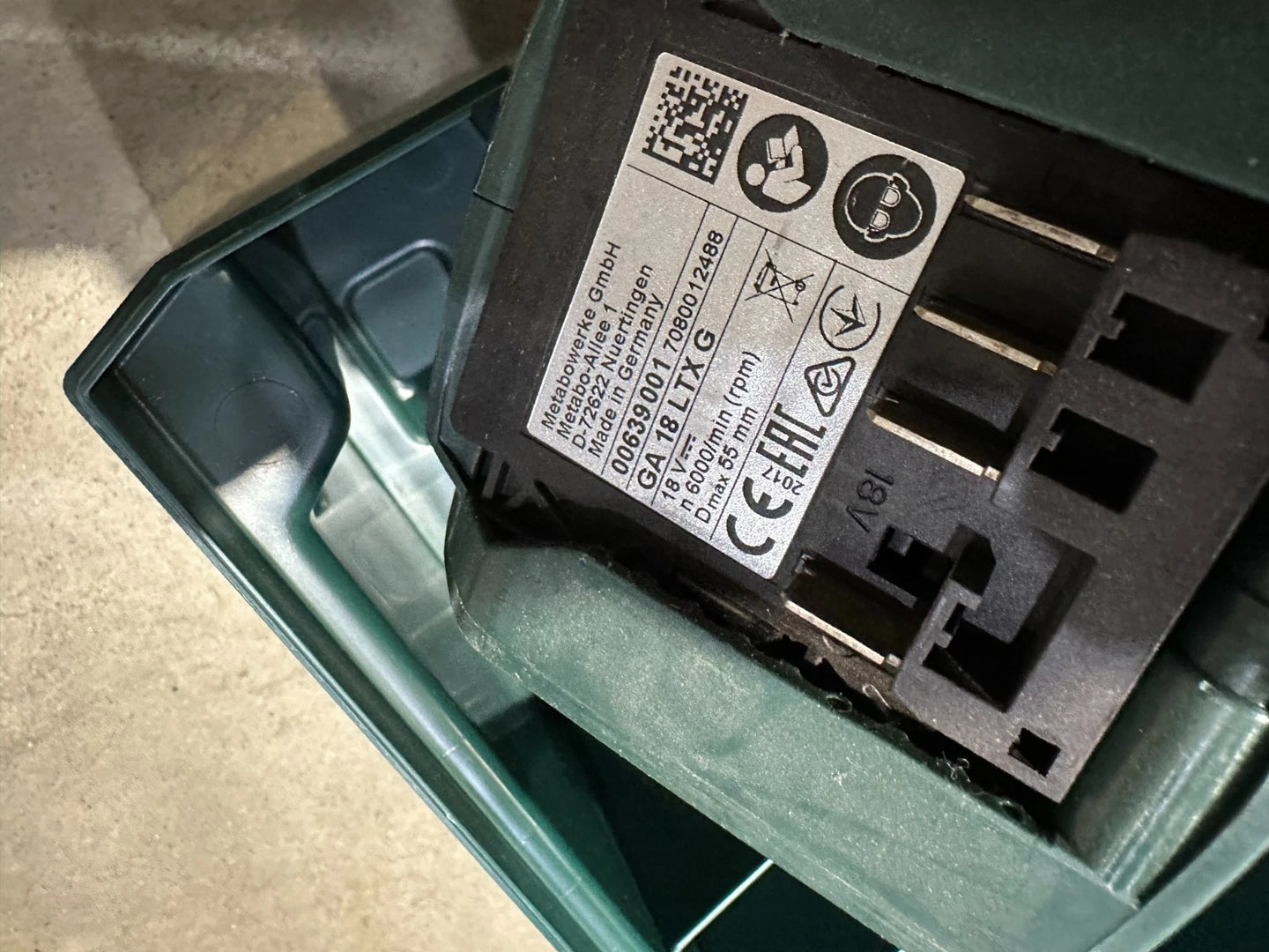 Metabo GA 18 LTX 600639850 Akku-Geradschleifer Nr.114