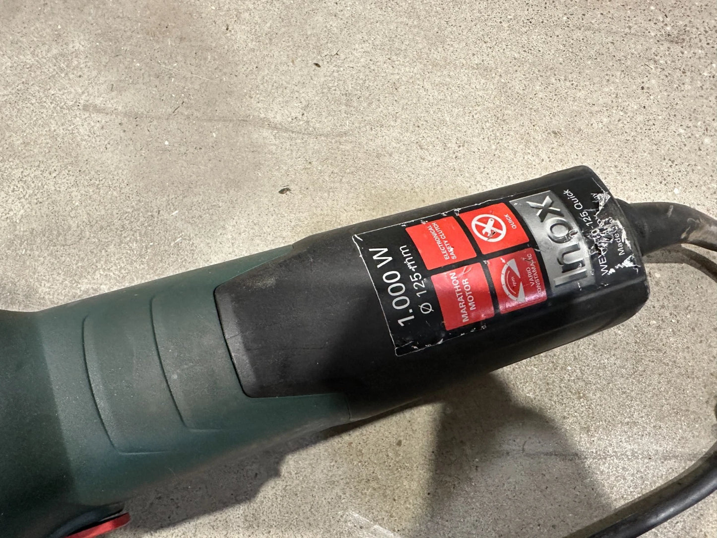 Metabo WEVF 10-125 QUICK INOX Flachkopf-Winkelschleifer Nr.89 4007430275677