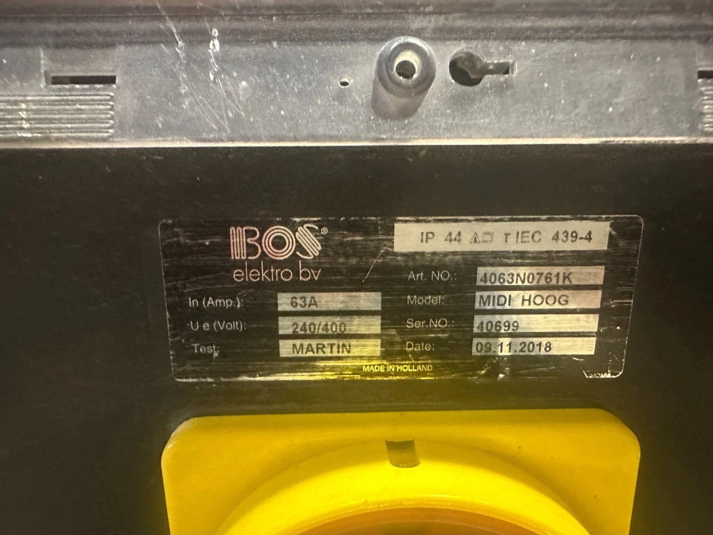 BOS MIDI 63 Amp.  Baustromverteiler Baustromkasten Nr.774