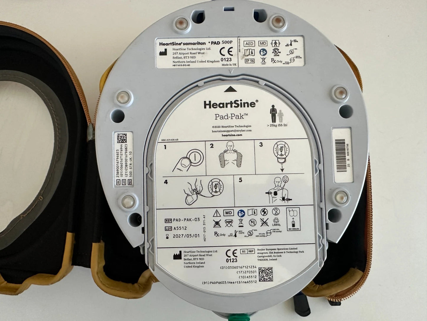 AED HeartSine SAM 500P Defibrillator bis 05-2027