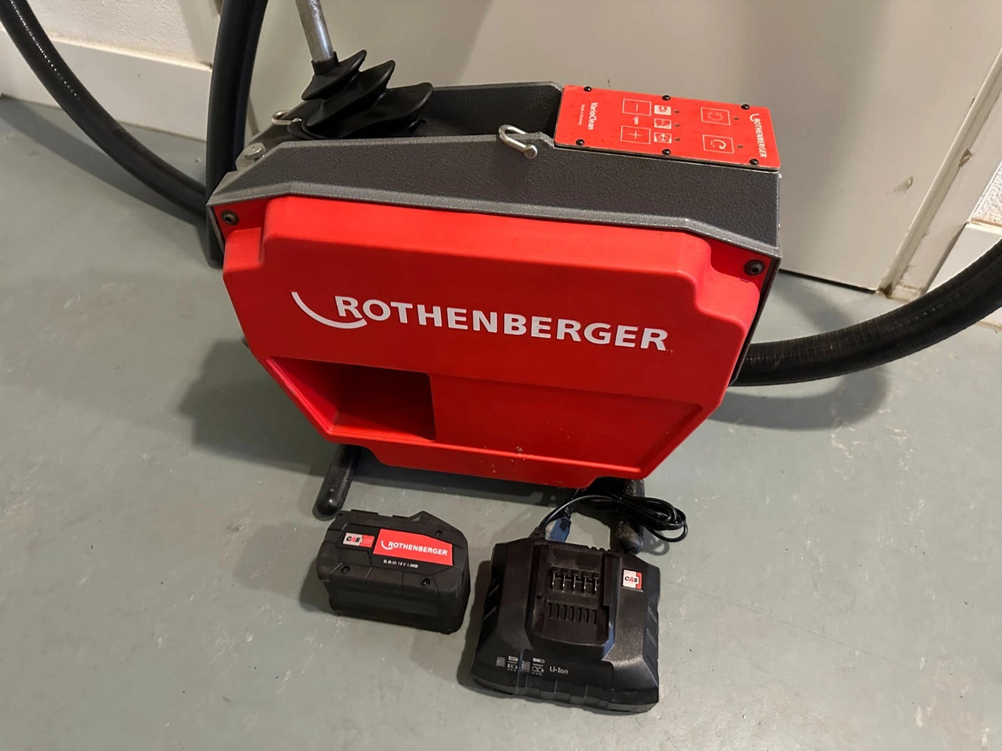 Rothenberger R600 Vario Clean  18V 8.0Ah Rohrreinigungsmaschine