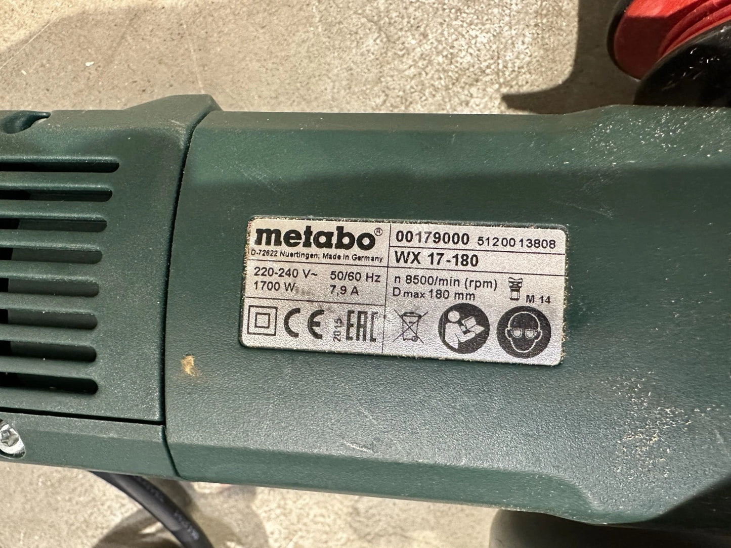 Metabo WX 17-180 Winkelschleifer Nr.103