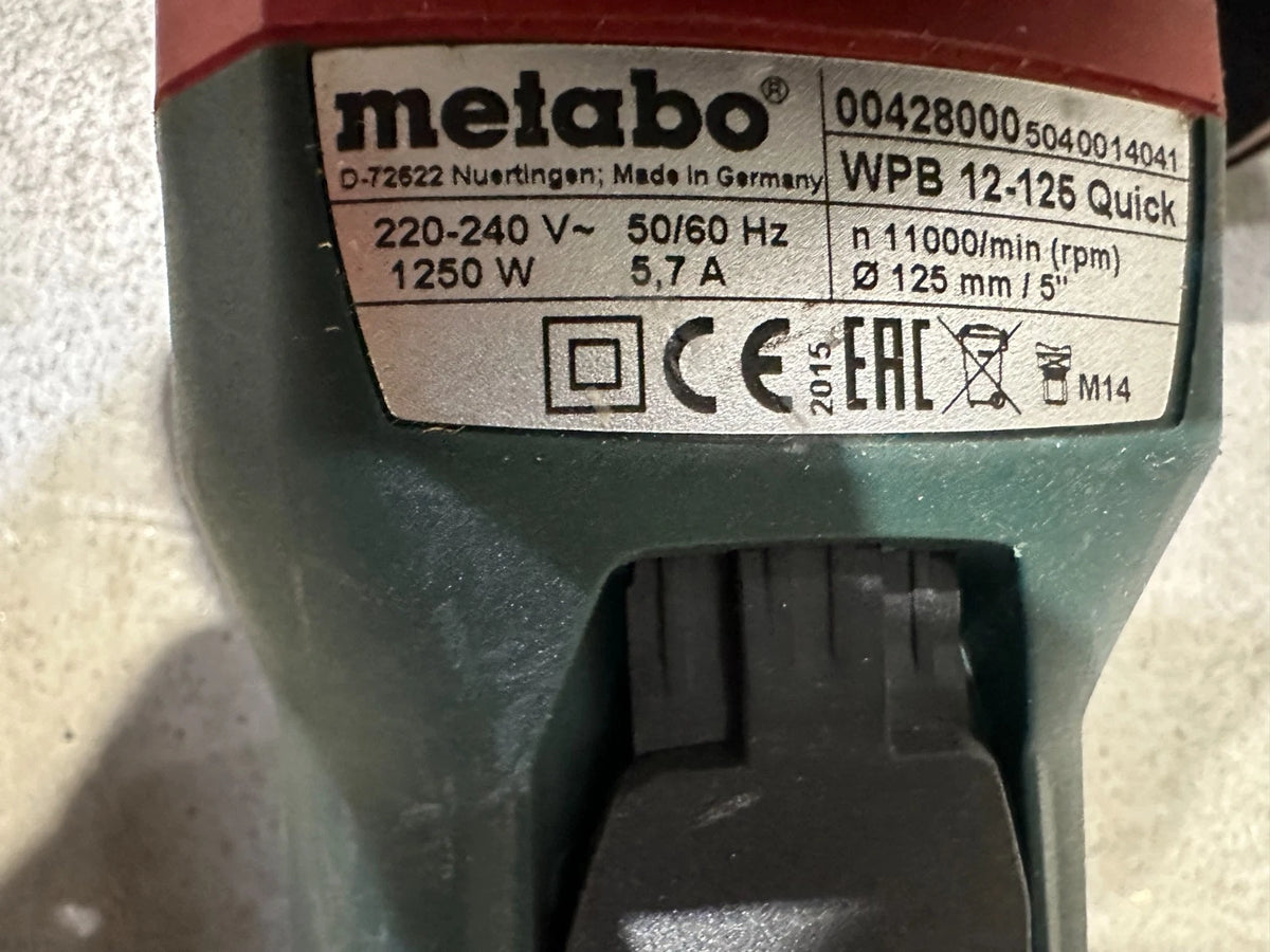 Metabo WPB 12-125 QUICK Winkelschleifer  Nr.105