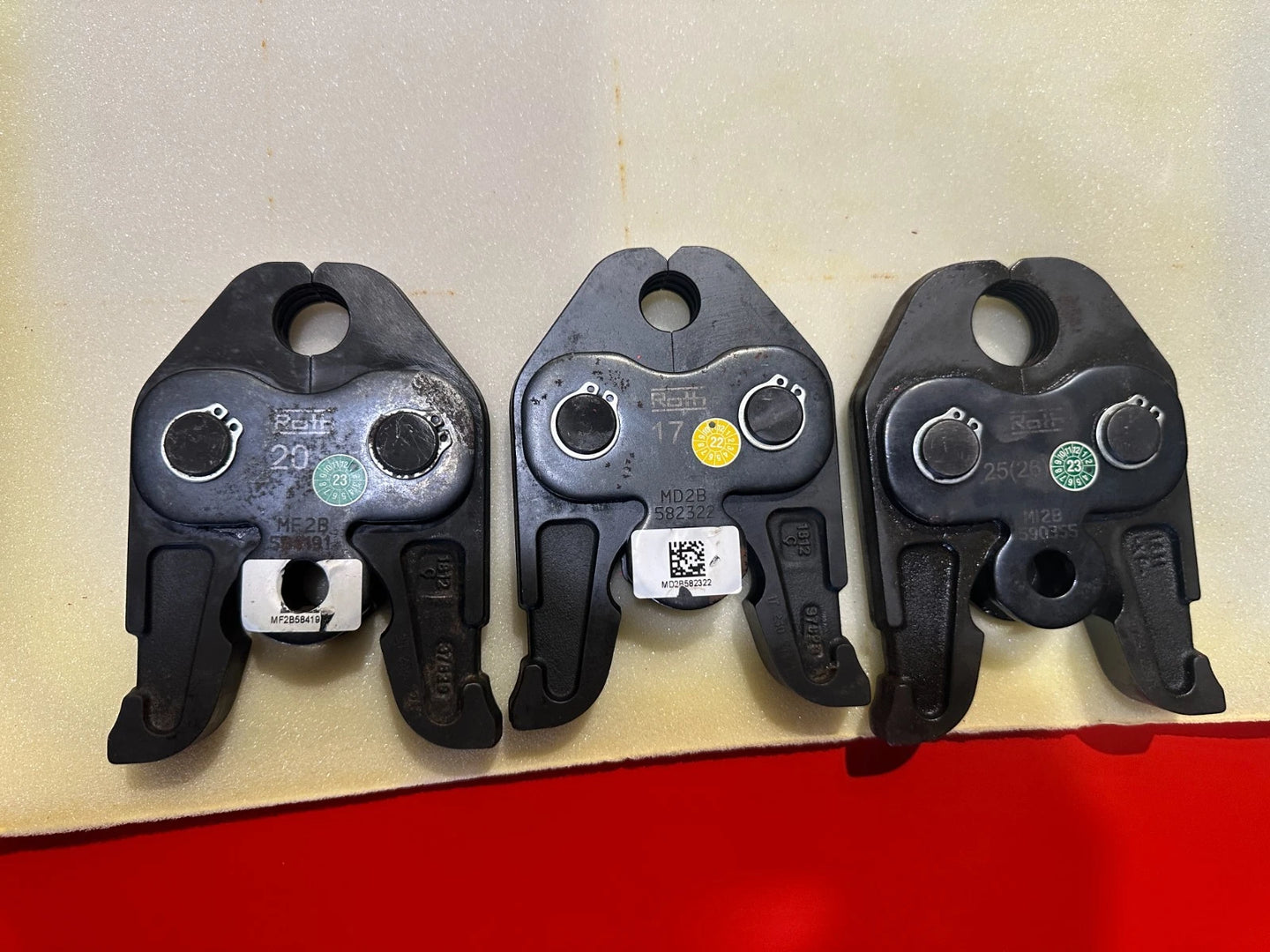 ROTH press jaws 17 20 26 with press fittings