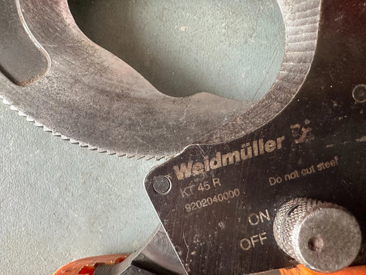 Weidmüller KT 45 R Racheting Kabelschneider 9202040000 Made in Germany-