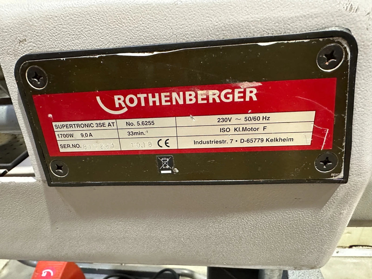 Ridgid Supertronic 3SE Gewindeschneidmaschine Rohrgewinde Rohrschneidemaschine