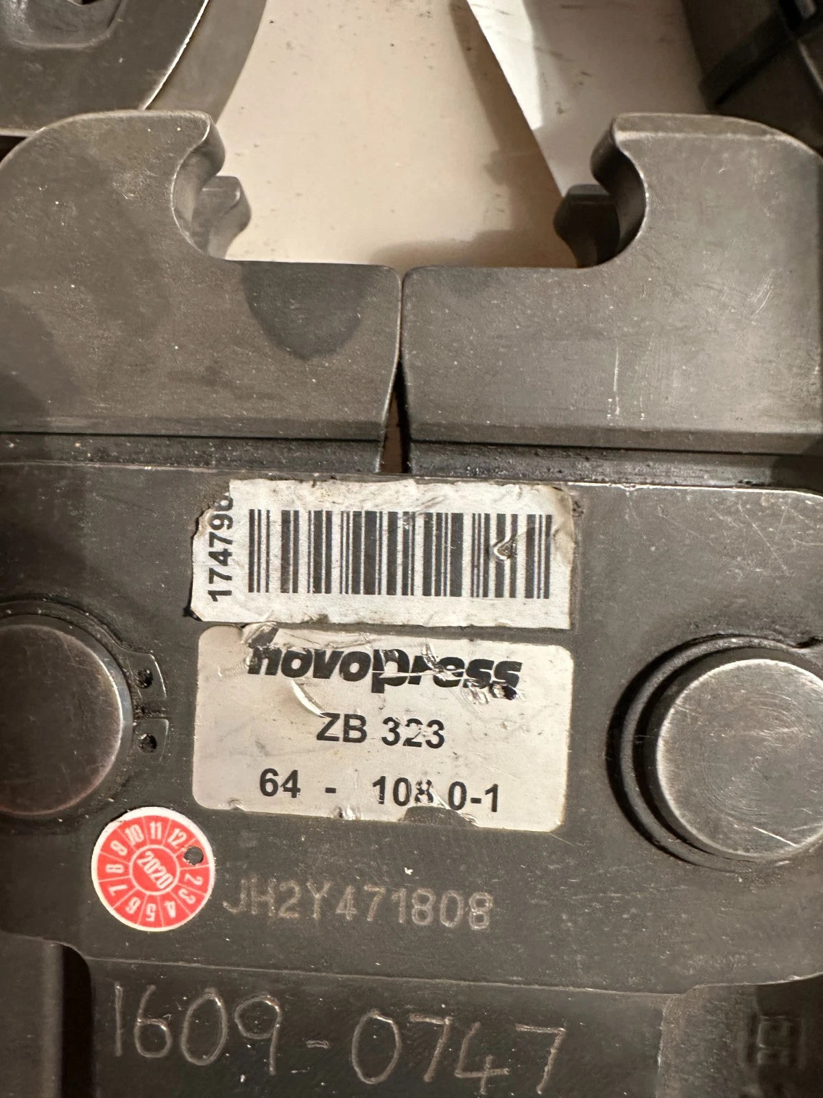 1x Novopress  Zwischenbacke ZB 323 für Pressringe 64-108-1