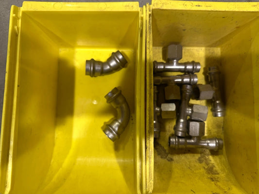 Viega Sanpress Inox stainless steel press fittings