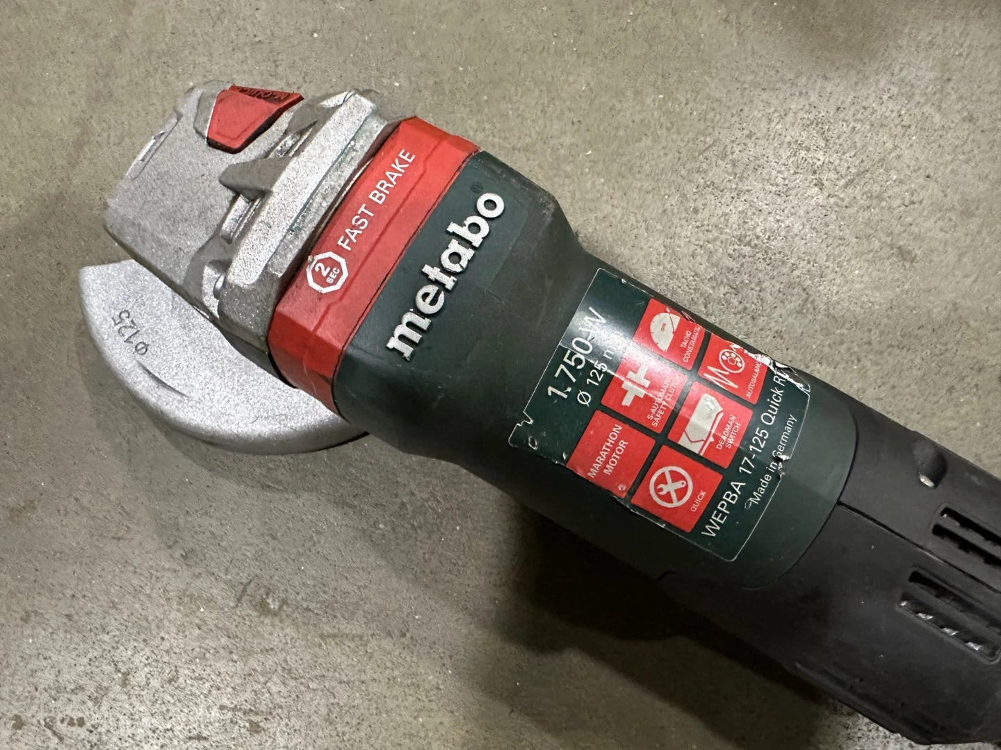Metabo WEPBA 17-125 QUICK RT Winkelschleifer  Nr.122